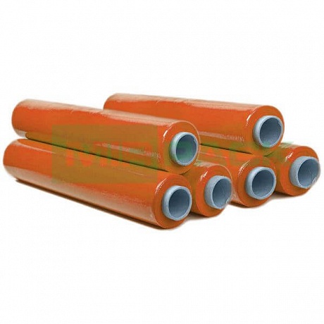Стрейч пленка ручная 500 мм 23 мкм 1 кг оранжевая - Вид 1